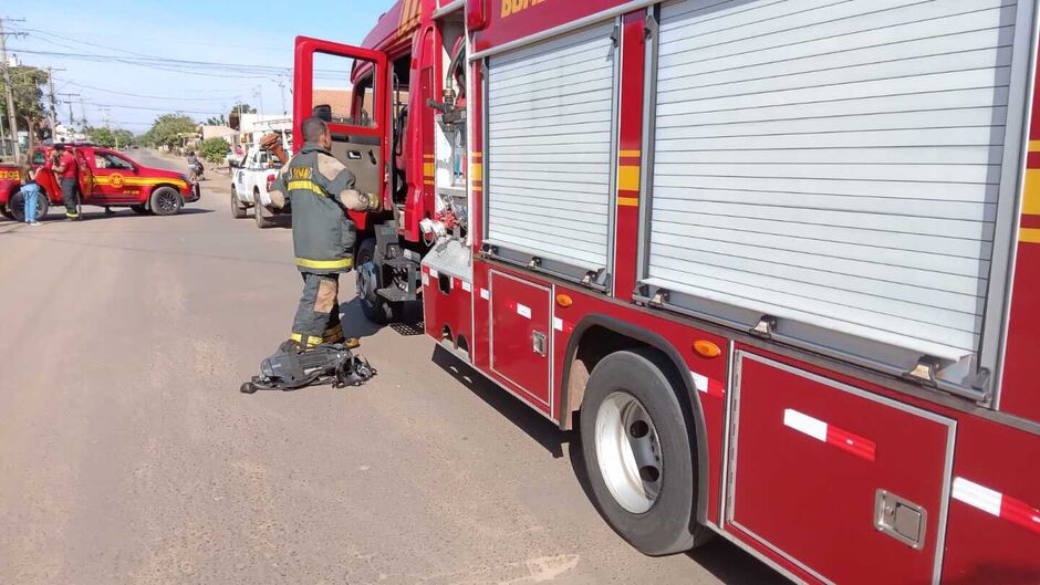 O Corpo de Bombeiros conseguiu conter as chamas
