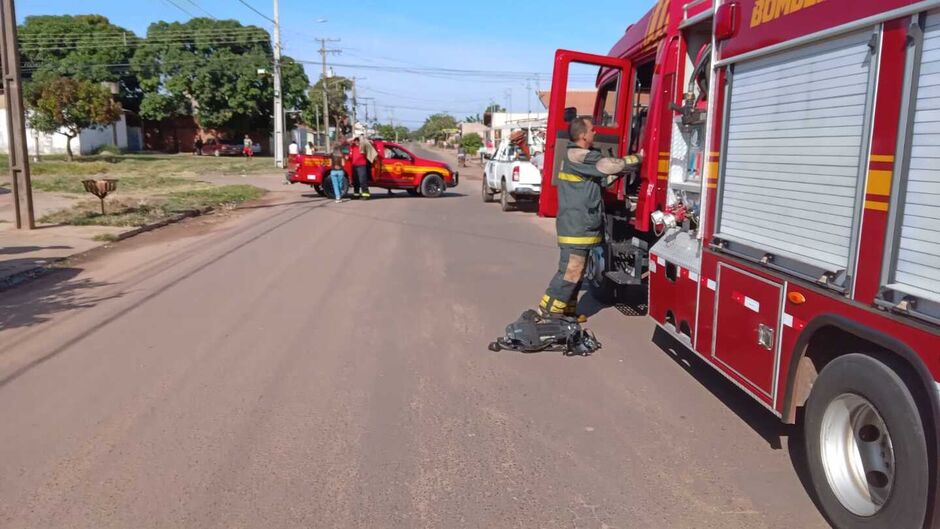 O Corpo de Bombeiros conseguiu conter as chamas