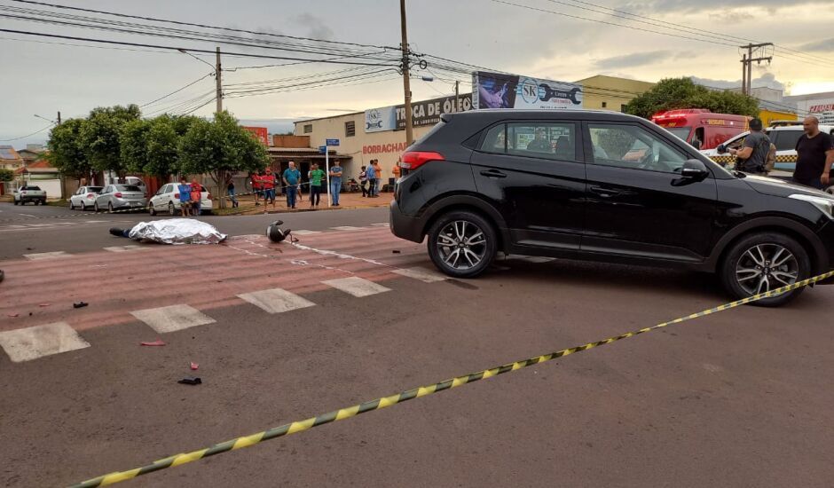 Motociclista morreu na hora