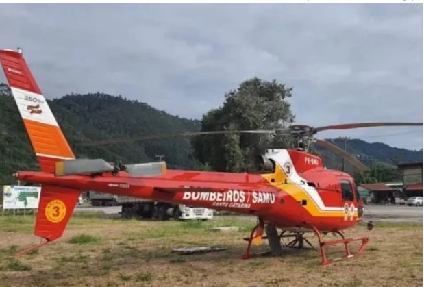 Menina foi socorrida pelo Corpo de Bombeiros de SC