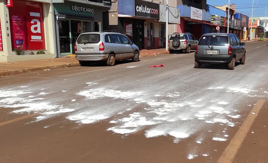 Ruas amanheceram vandalizadas 