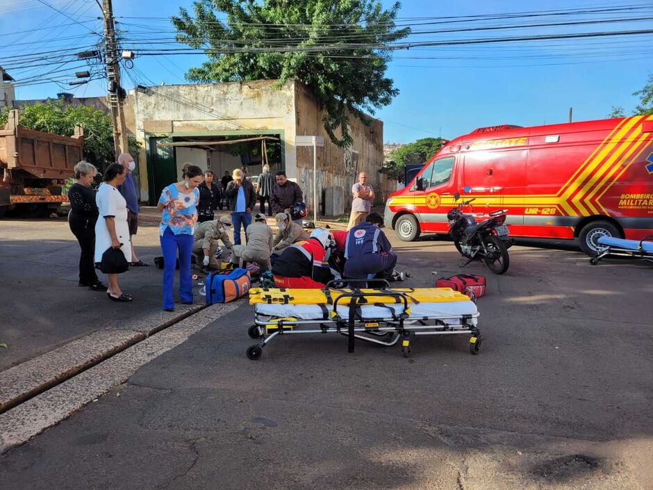 As vítimas foram socorridas pelo Corpo de Bombeiros 