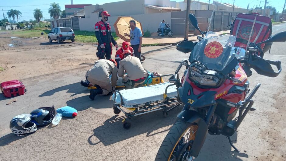 As vítimas foram socorridas pelo Corpo de Bombeiros 