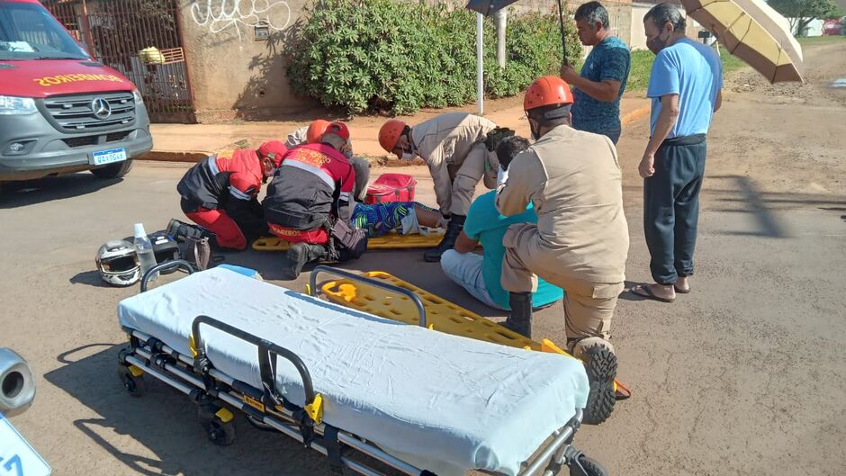 As vítimas foram socorridas pelo Corpo de Bombeiros 