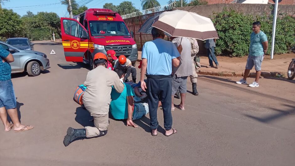 As vítimas foram socorridas pelo Corpo de Bombeiros 