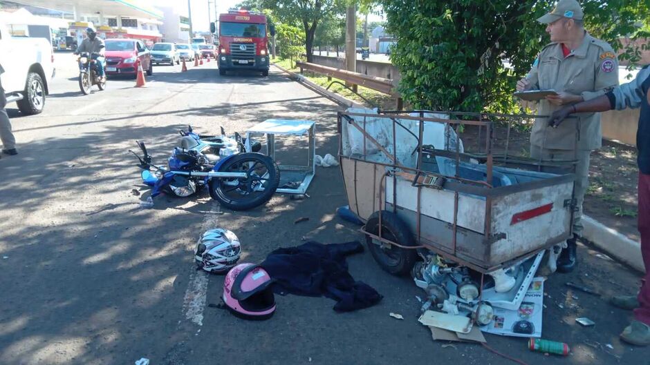 O acidente aconteceu na Avenida Ernesto Geisel