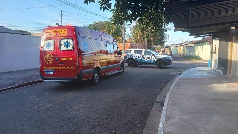 A vítima foi encaminhada para a Santa Casa