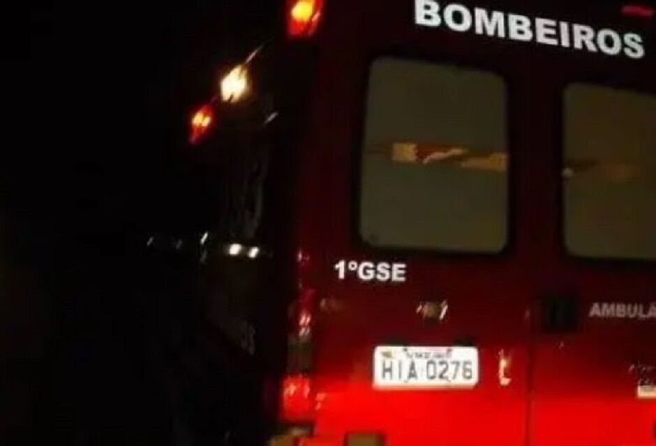 Bombeiros socorreram a vítima