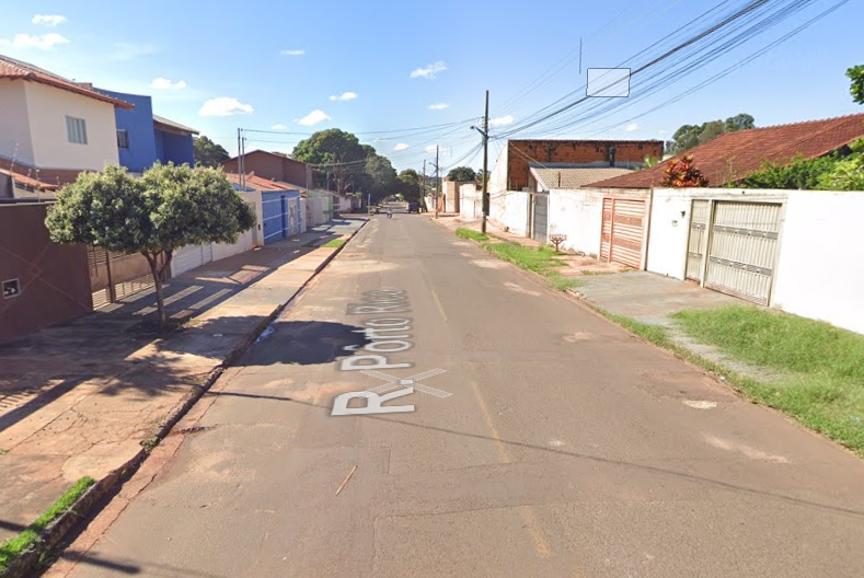 Rua onde a vítima morava