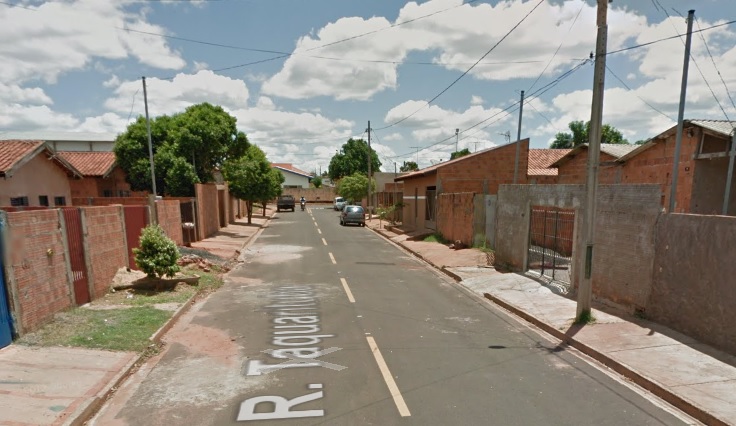 Rua onde o crime aconteceu