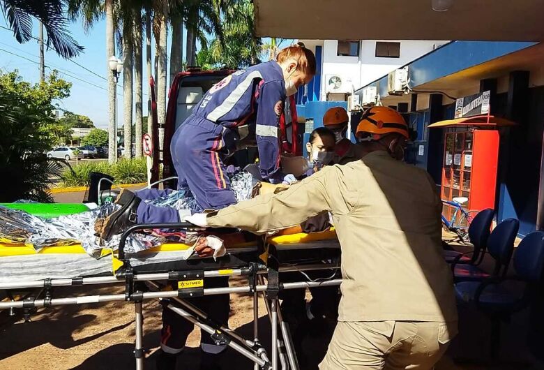 Vítimas foram socorridas e encaminhadas para o hospital