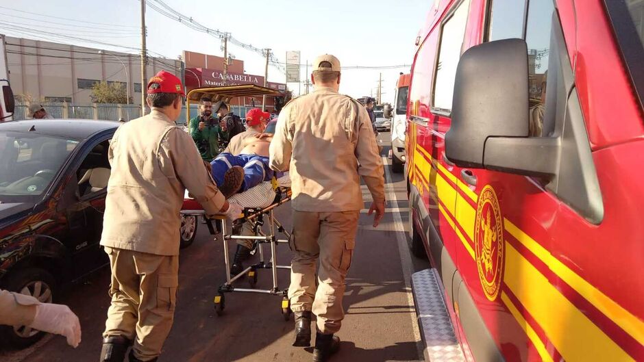 Idoso foi atendido pelo Corpo de Bombeiros