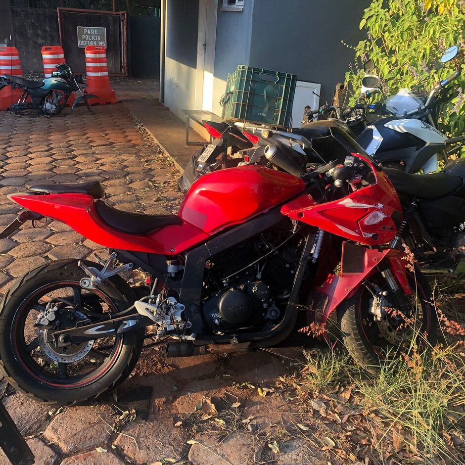 Moto foi recuperada pela Polícia Civil