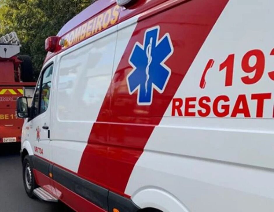 Aluno foi levado para hospital referência em queimados 