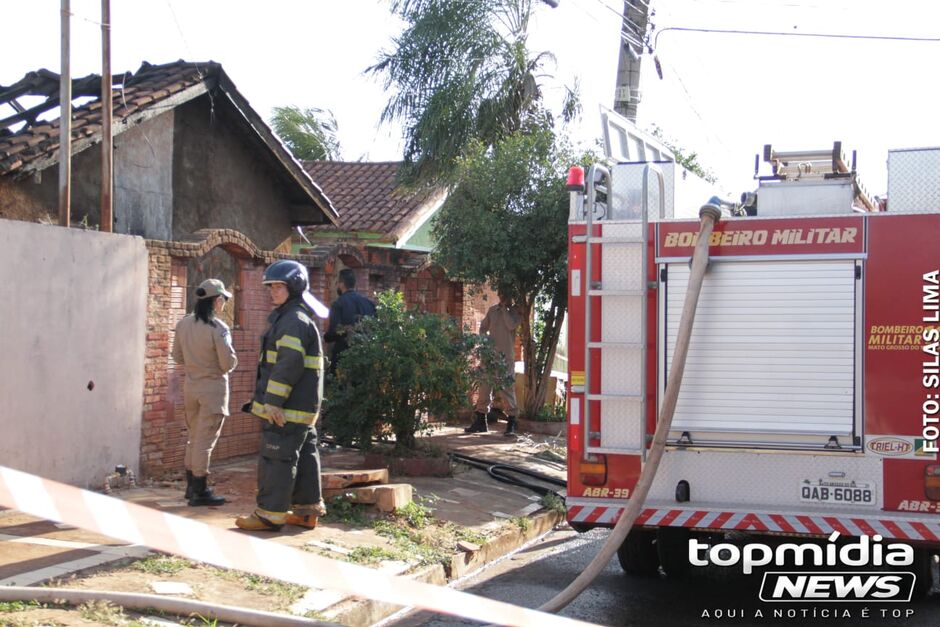 Idosa estava sozinha na hora do incêndio 