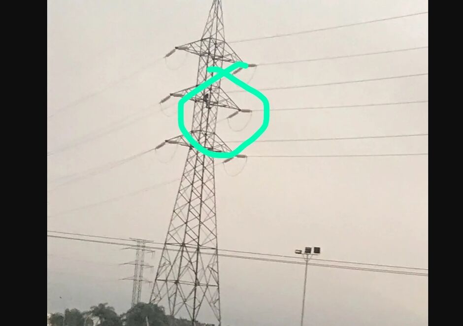 Homem subiu em torre de transmissão em Bela Vista-MS