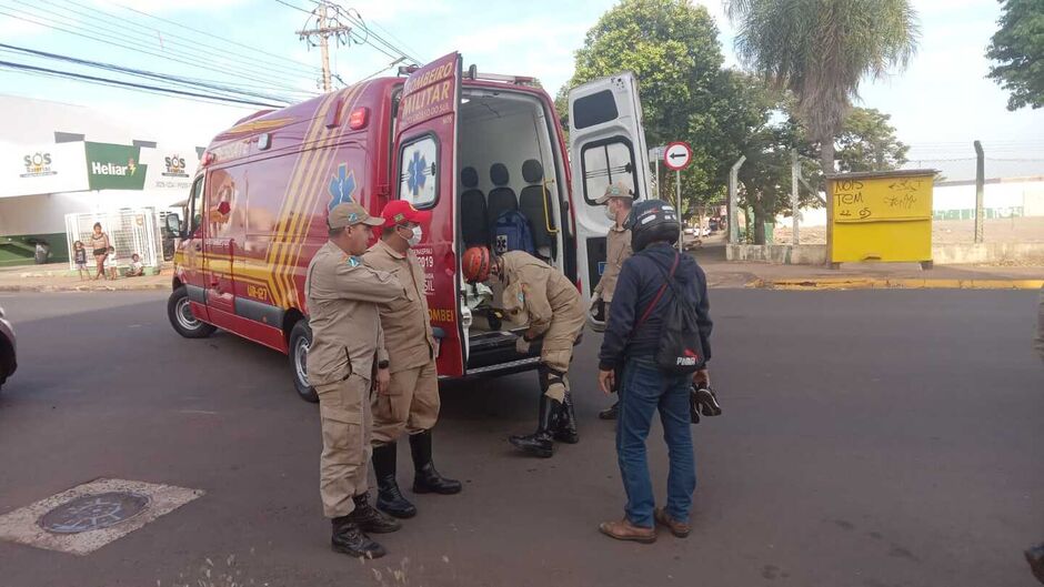 Motociclistas sofreram acidente no Monte Líbano em Campo Grande