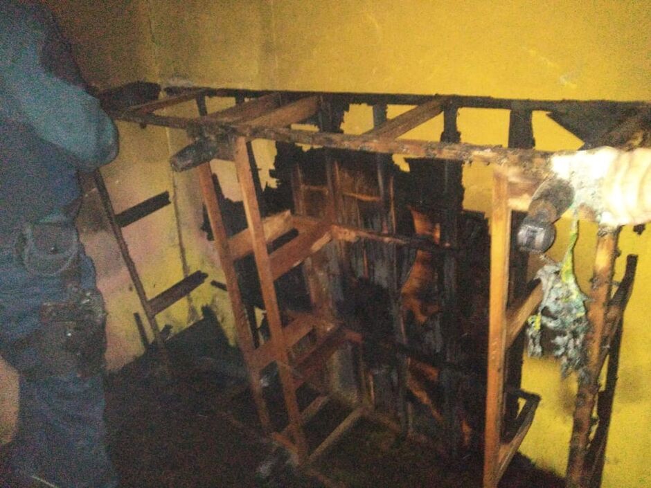 PM's salvaram homem em meio as chamas na residência em Bonito