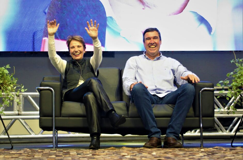 Tereza Cristina e Eduardo Riedel fizeram parceria
