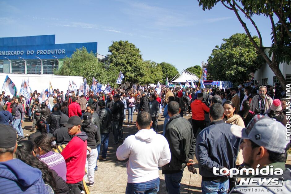 Apoiadores de Rose Modesto acompanham lançamento de campanha