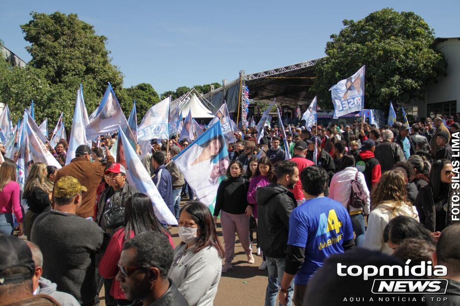 Apoiadores de Rose Modesto acompanham lançamento de campanha