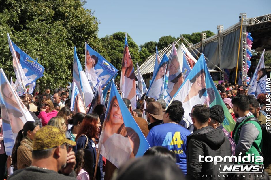 Apoiadores de Rose Modesto acompanham lançamento de campanha
