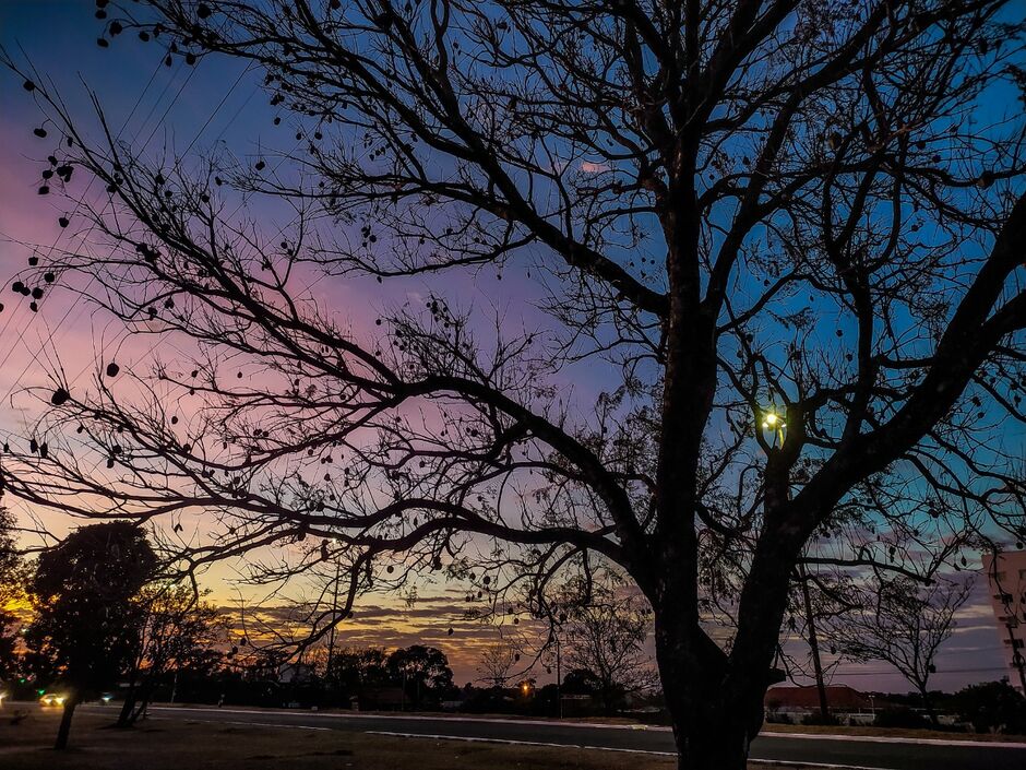 No entardecer, Campo Grande fica deslumbrante