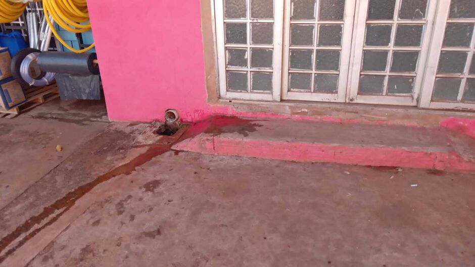 Ele foi socorrido pelo Corpo de Bombeiros