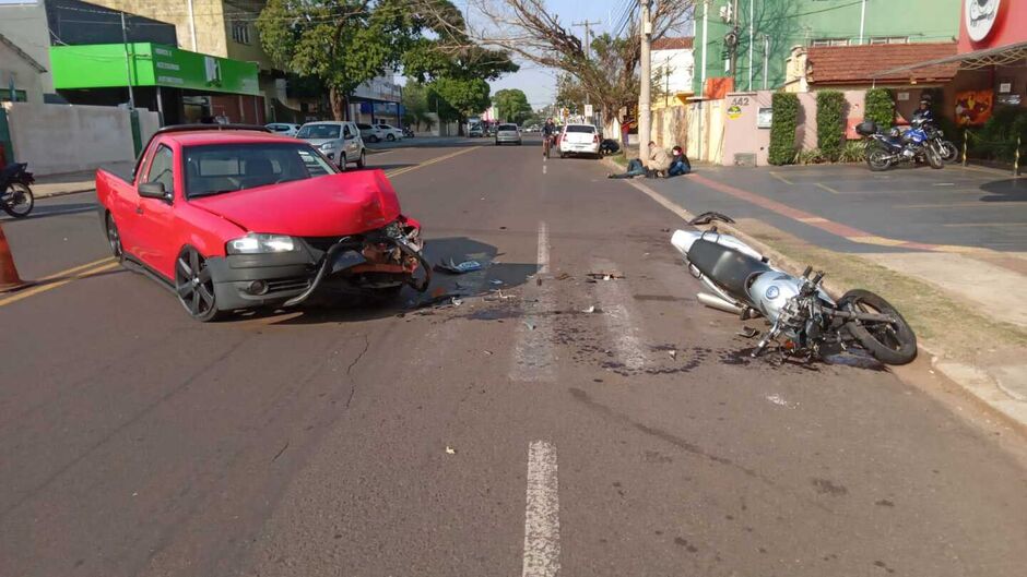 A vítima foi socorrida pelo Corpo de Bombeiros 