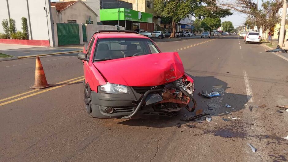 A vítima foi socorrida pelo Corpo de Bombeiros 