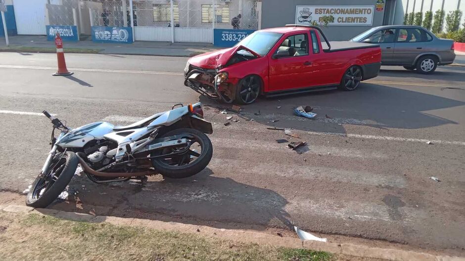 A vítima foi socorrida pelo Corpo de Bombeiros 