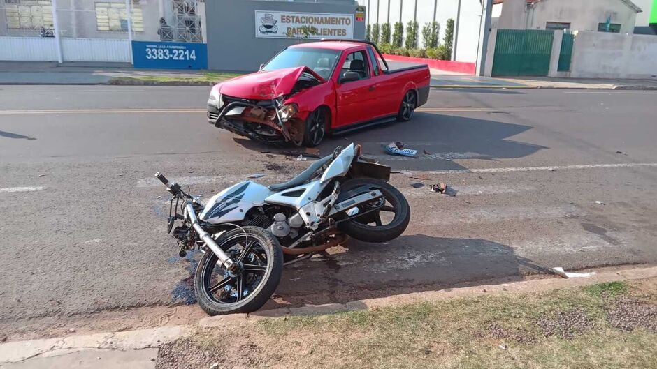 A vítima foi socorrida pelo Corpo de Bombeiros 