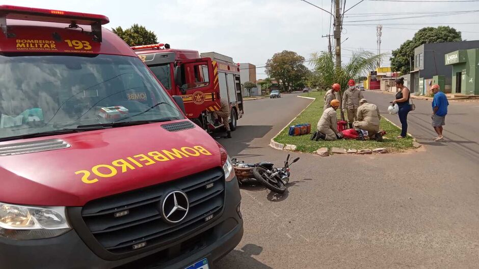 O motociclista foi encaminhado para a UPA Leblon