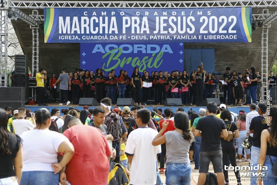 Marcha para Jesus na Praça do Rádio