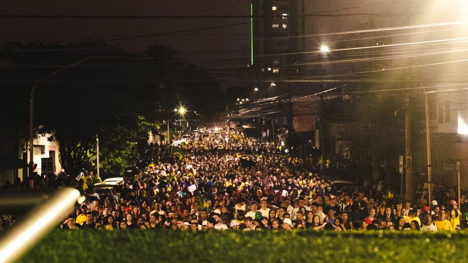 Marcha reuniu grande número de fieis em dois pontos da cidade