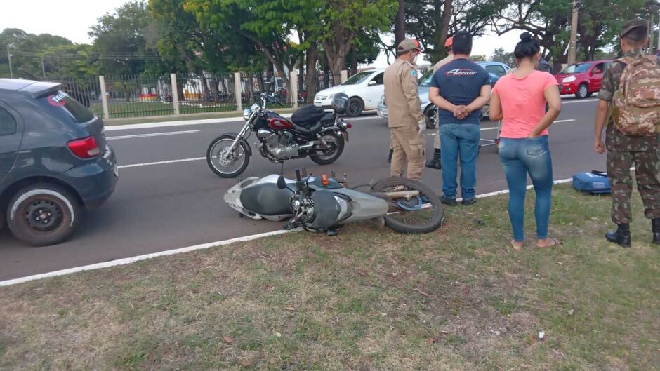 A vítima foi levada para uma unidade de saúde 