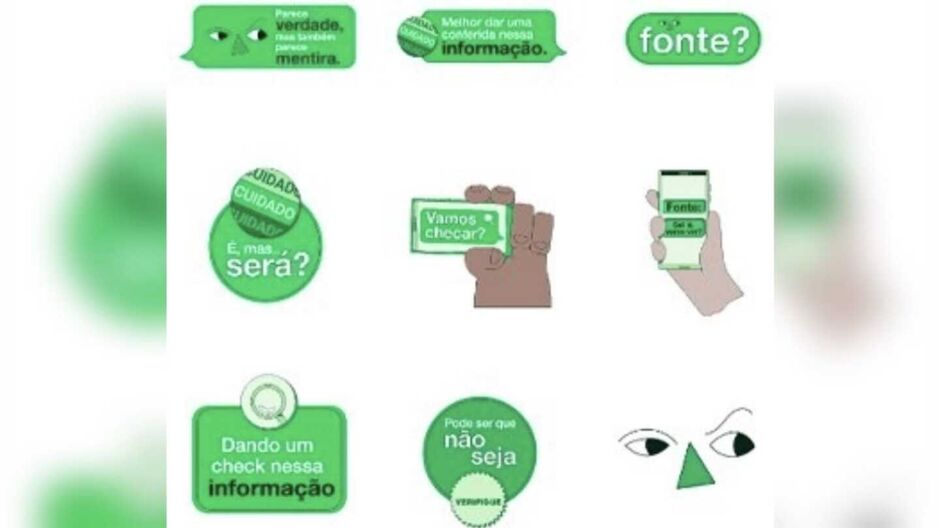 Pacote de figurinhas para Eleições 2022