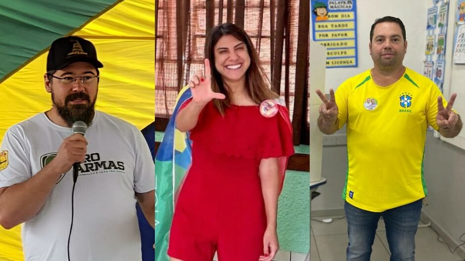 Marcos, Camila e Rodolfo se elegeram neste domingo 
