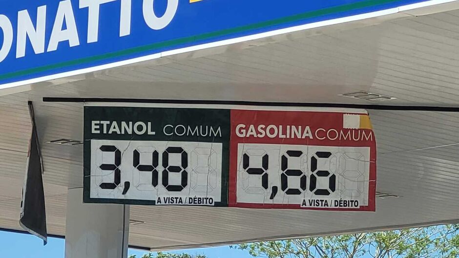 Gasolina estacionou em R$ 4,69