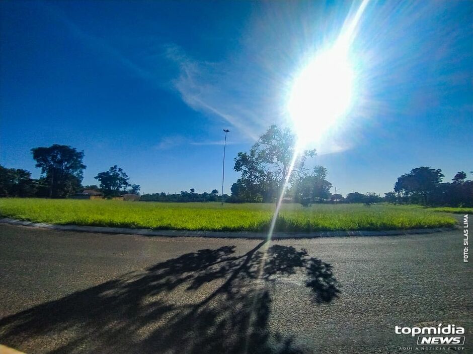 Céu ao amanhecer, em Campo Grande
