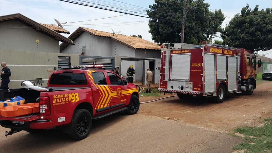 Incêndio em residência no Conjunto União