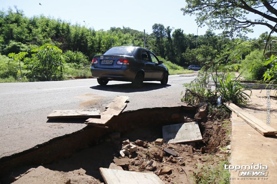 Risco de acidentes no local é grande