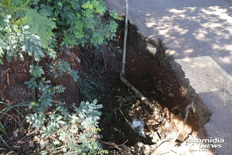 Risco de acidentes no local é grande