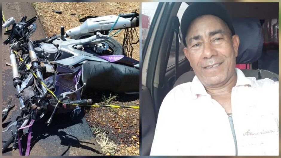 Motocicleta de Maurinho ficou bastante destruída