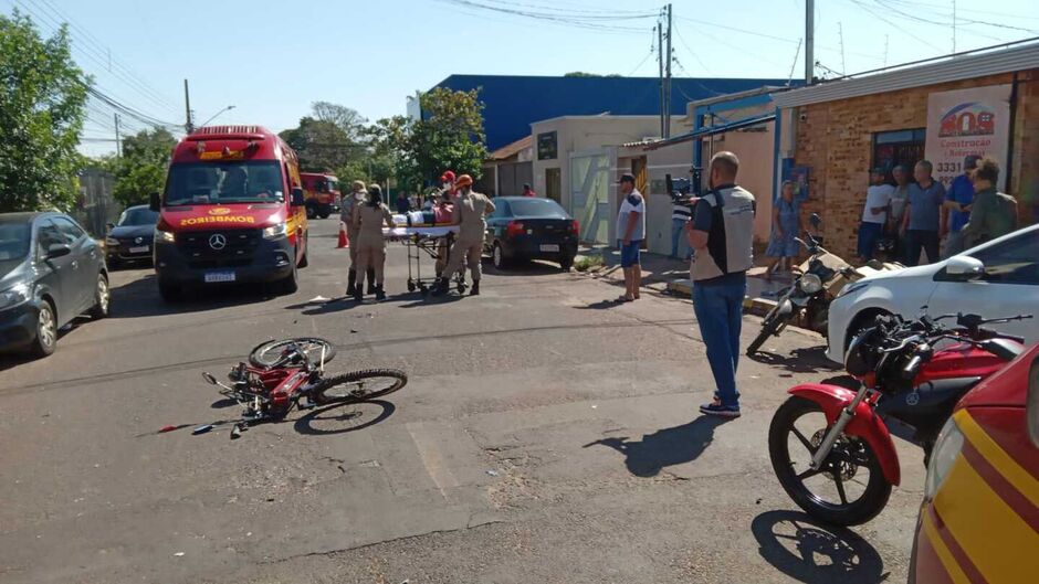 Os dois foram levados para a Santa Casa 