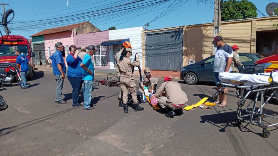 Os dois foram levados para a Santa Casa 