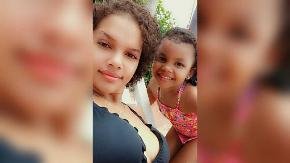 Silvana com a filha mais velha