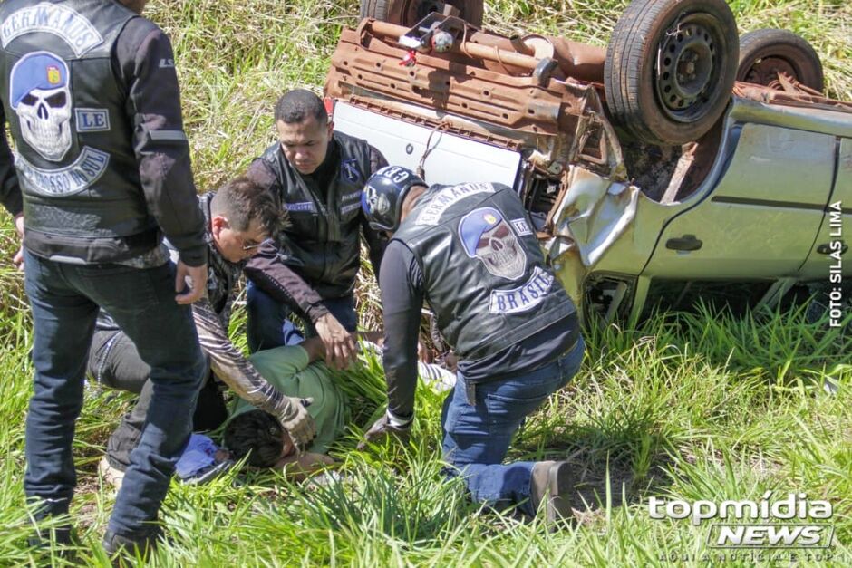 Campo Grande: motociclistas ajudaram nos primeiros socorros
