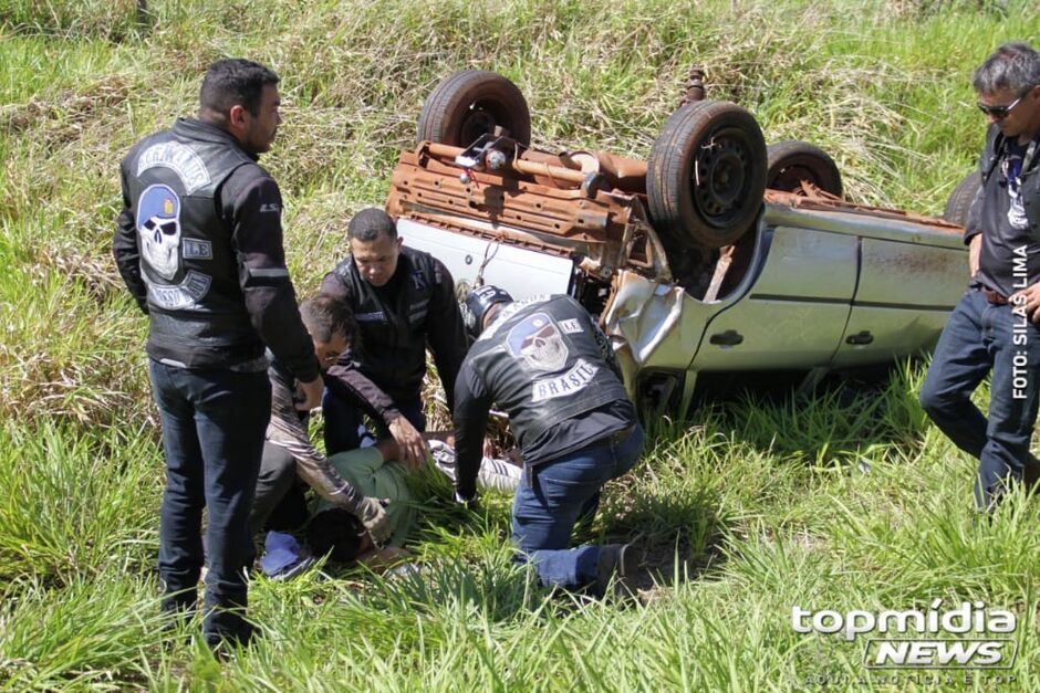 Campo Grande: motociclistas ajudaram nos primeiros socorros