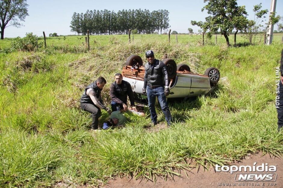 Campo Grande: motociclistas ajudaram nos primeiros socorros
